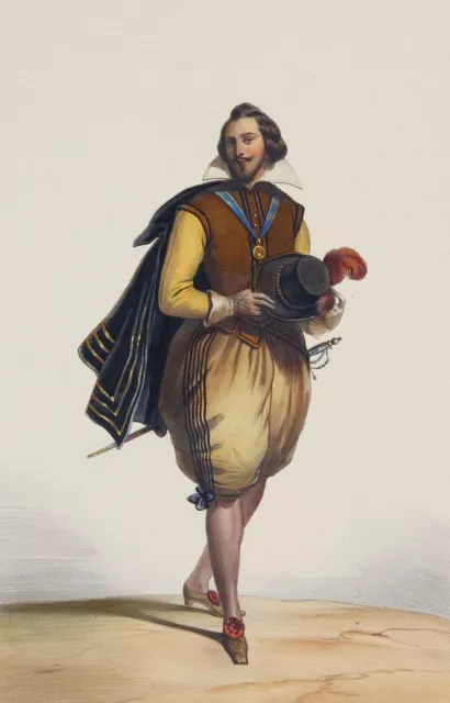 ACHILLE DEVÉRIA - Costume sous le Règne de Henri IV. - Mode & Kostüm, Litho 1840