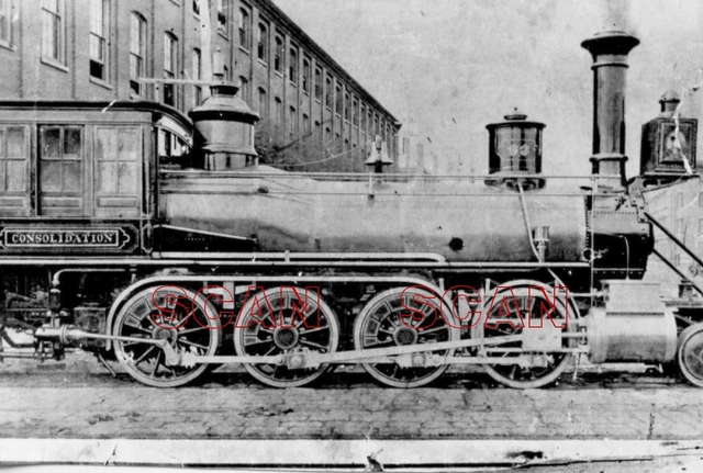 2D305 2NDGEN RP 1886/1960s LEHIGH VALLEY RAILROAD 280 LOCO #63 @ SHENANDOAH