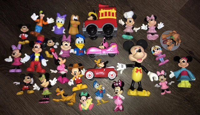 27 disney mickey mouse Minnie goofy donald pluto Daphne figures Cars Mod Vintage