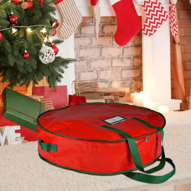 Christmas Wreath Storage Bag Zipper Storage Container