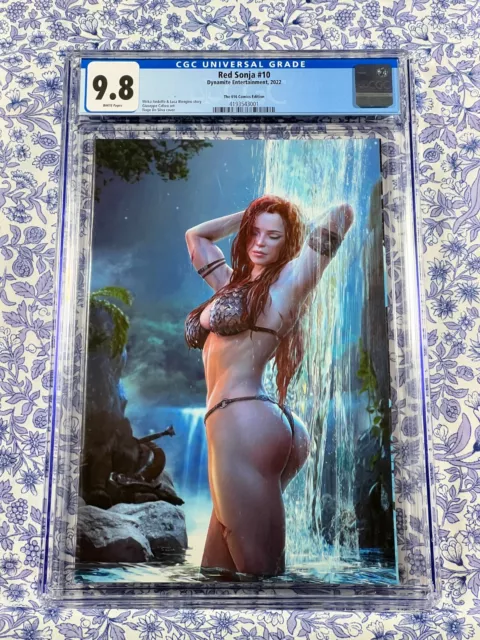 RED SONJA #10 CGC 9.8 WP Tiago Da Silva Virgin Variant 500 w/ COA RARE HTF HOT!