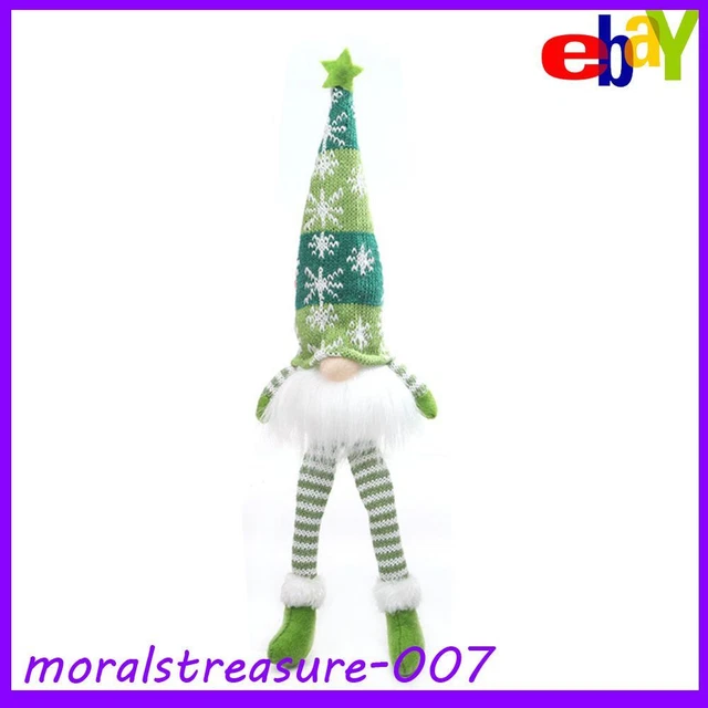 Glowing Gnome Christmas Faceless Doll with Light Xmas Home Decor (Green)
