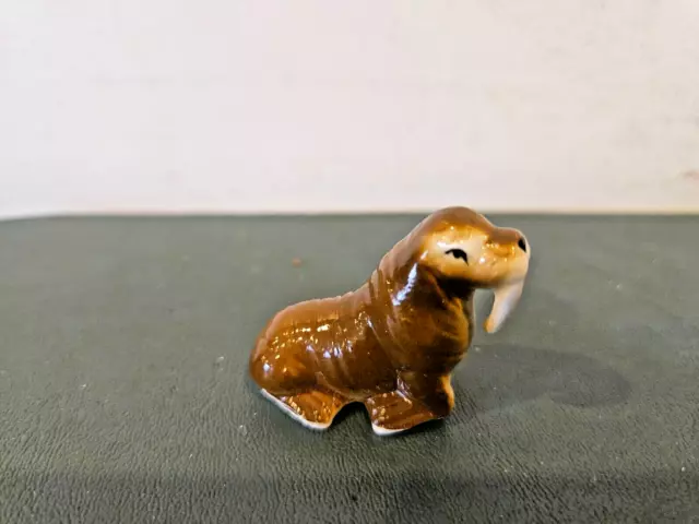 Vintage Miniature Bone China Walrus Figurine Hagen Renaker ?