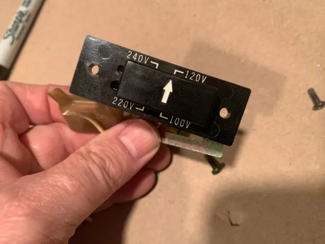 Sansui 9090 Stereo Receiver Parting Out Voltage Selector
