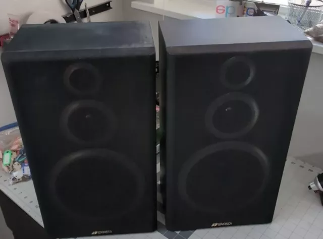 Pair of Sansui S-U370 3 Way 8 ohm Speakers - Tested