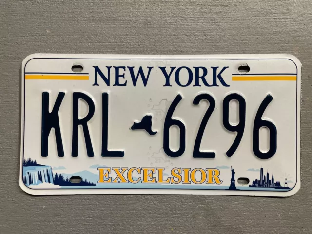 Expired 2020 New York License Plate  Excelsior  Krl-6296  Nice!!!😎