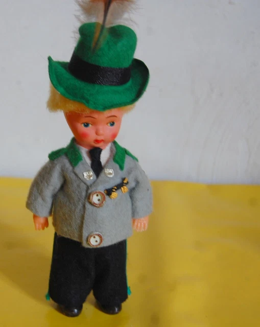 Ancienne Poupée Automate Magicienne - Porcelaine - Jouet Mécanique Musical Vintage