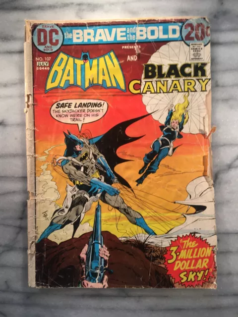 Brave and the Bold #107 (1973-DC) **Reading Copy** Black Canary!