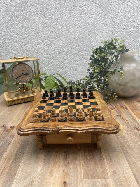 Pièce d'échecs vintage URSS pion blanc tournoi en bois années 70 ancien