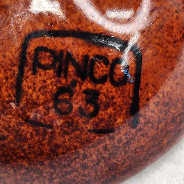 Vintage Brown Ceramic Porcelain Saddle Pinco 63 Insulator 2