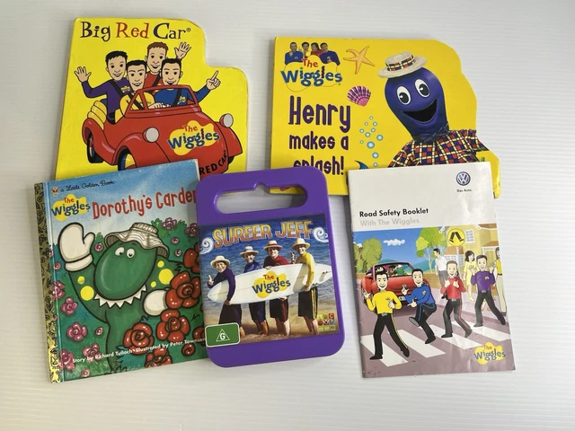 THE WIGGLES BUNDLE Lot Board Book Golden DVD Pal 4 Henry Vintage $34.98 ...