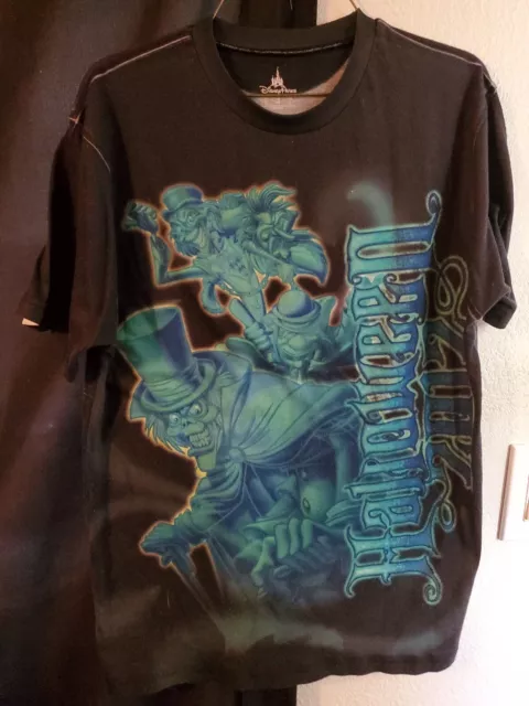 Disney Parks T Shirt Medium Halloween 2012 Haunted Mansion Graphic
