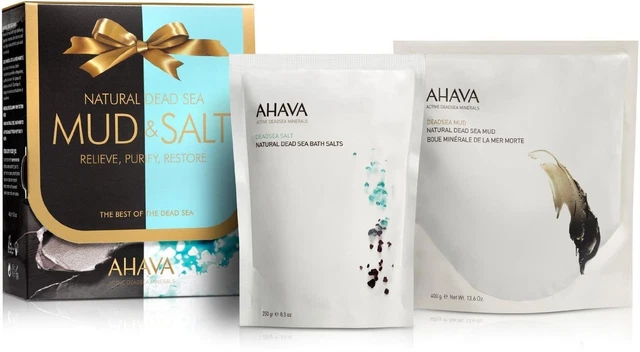 Kit de baño de sal y barro natural del Mar Muerto de AHAVA