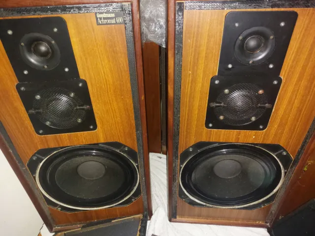 Goodmans Achromat 400 vintage speakers.