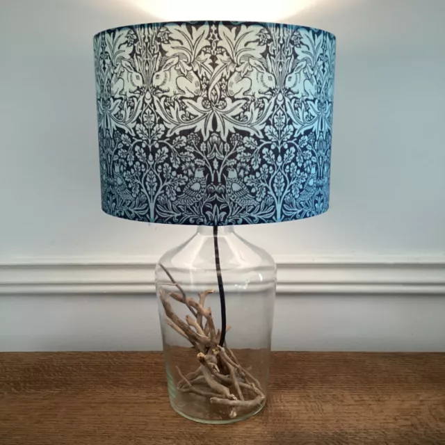 William Morris lampshade Brer Rabbit Teal Blue Art Nouveau lamp shade lightshade