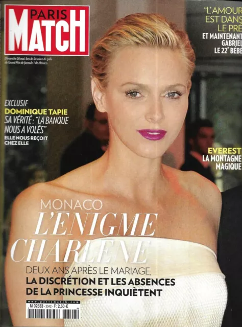 PARIS MATCH n°3342 06/06/2013  Charlène de Monaco/ Everest/ Obama/ Elizabeth II