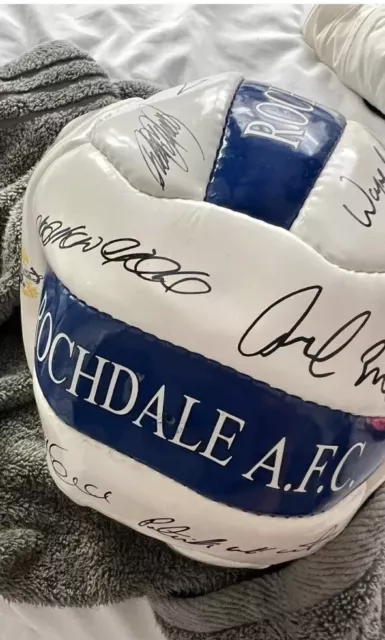 Rochdale Signed Football