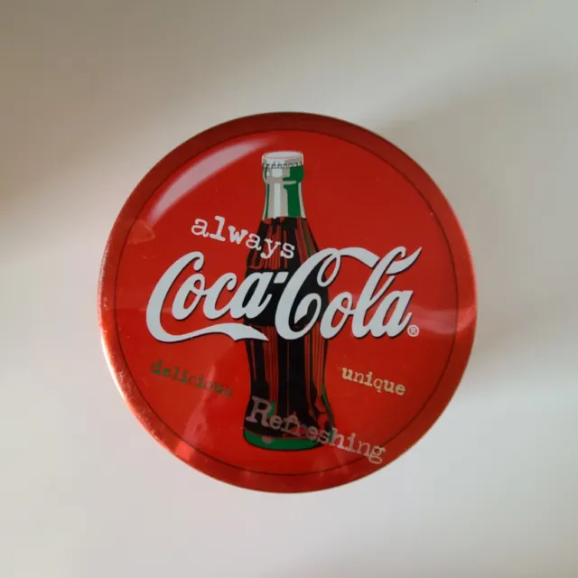 Vintage Tin Box Canister Company Coca-Cola Collectible Advertising