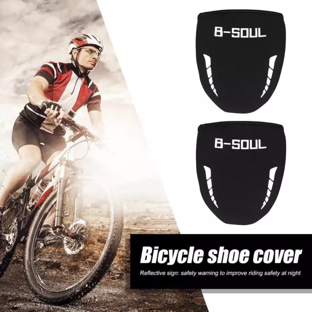B SOUL 1 Pair Outdoor Cycling Shoe Toe Cover Waterproof Bike Protector Overshoes