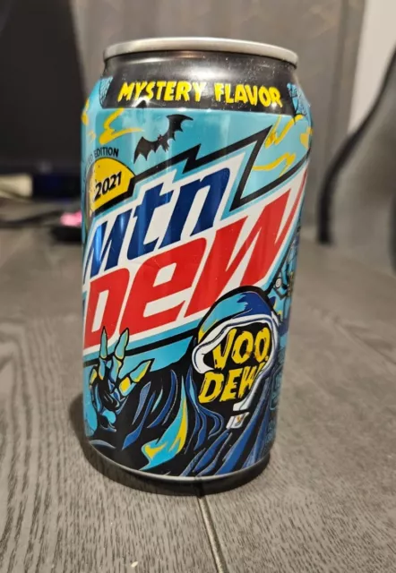 MTN DEW VOODEW 2021-ONE FULL Unopened 12oz Can Limited Edition Mountain Original