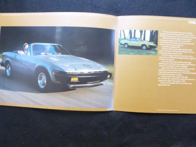 Triumph TR7  Automobile Sales Brochure CDN 2