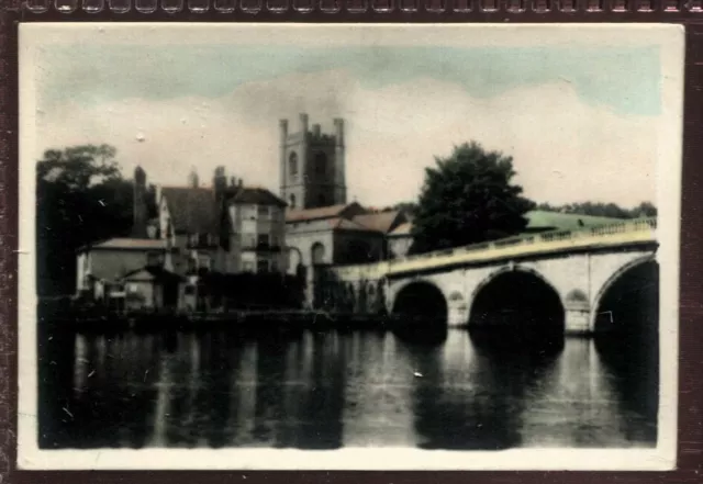 Tobacco Card, Cavanders, RIVER VALLEYS, 1926, Med, Henley Bridge & Church, #87