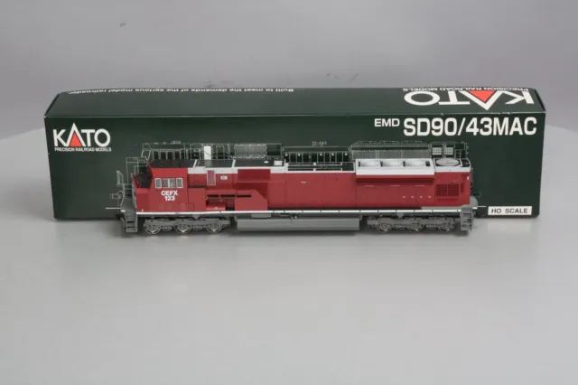 Kato 37-6361 HO Scale CEFX Leasing EMD SD90/43MAC Diesel Locomotive #123 -DC LN