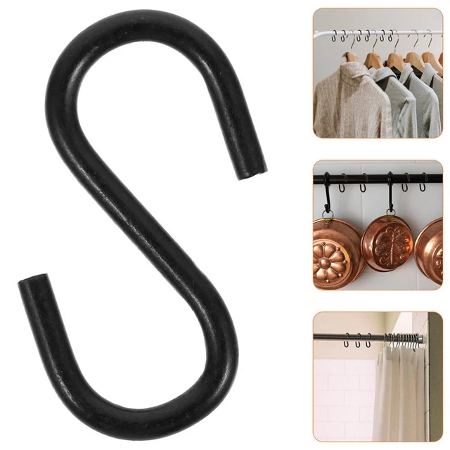 Tahbarshi 2 Pezzi Gancio per Cabina in Acciaio Inossidabile Nera (15 cm Tahbarshi 2 Pezzi Gancio per Cabina in Acciaio Inossidabile Nera (15 cm