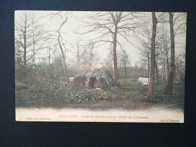 CPA 95 SAINT-LEU - Forêt de Montmorency - Hutte de Bûcherons