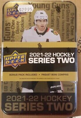 2021-22 Upper Deck Hockey  Series 2  Tin Factory Sealed 72 Total Cards