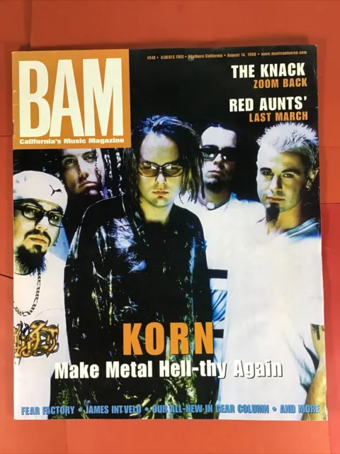 Korn Cover BAM Magazine Issue #540 August 1998 Heavy Metal Magazine