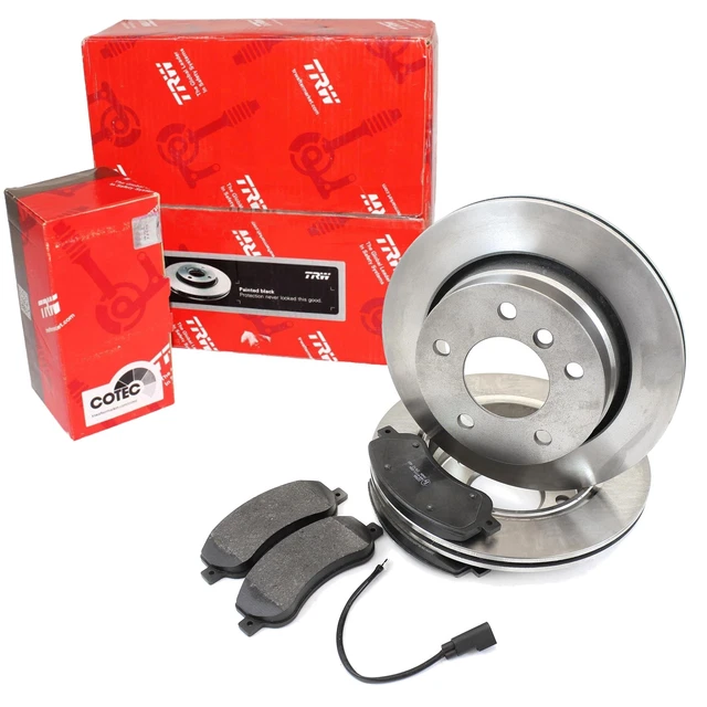 VEVOR Kit Freno Posteriore Compatibile 252,8 mm Dischi Freno 7,75 kg con Audi A3 (8P), VW Golf 5
