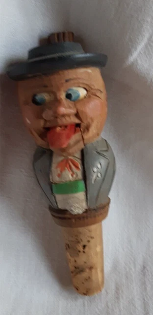 Bouchons verseur liège tete bois brut personnalisé mariage