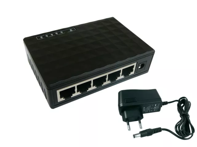 Switch Ethernet 10/100/1000Mbps - GIGABIT ETHERNET - 5 PORTS