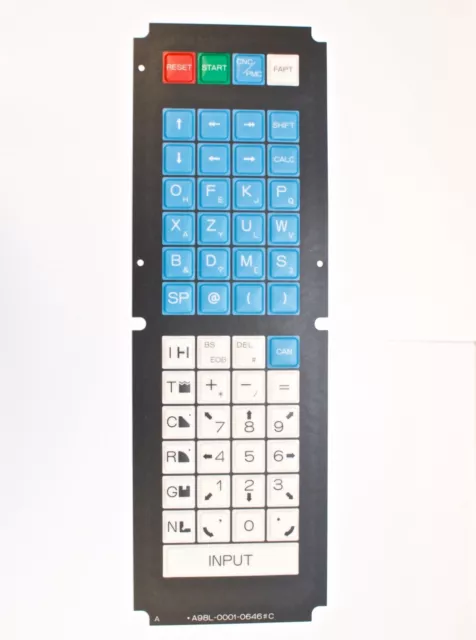 FANUC membrane keysheet keypad P/N: A98L-0001-0646#C