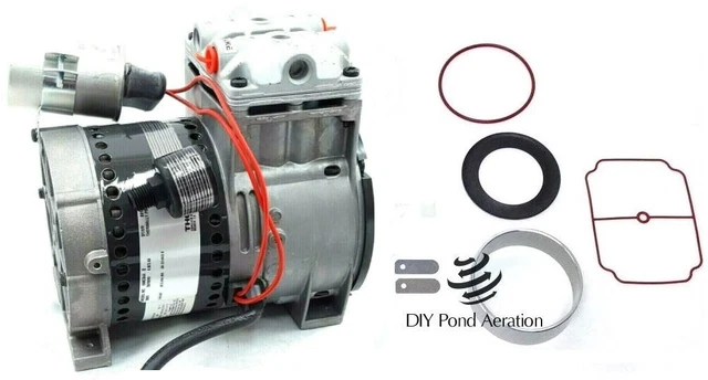 Thomas 2619/2639 Piston Compressor Top End Rebuild Kit – Includes Sleeves, Made In USA, UPC 0860602000224