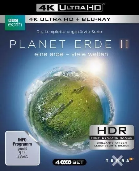 PLANET ERDE II: eine erde - viele welten. 4K ULTRA HD (2017, Blu-ray)