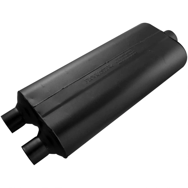 Flowmaster 70 Series Muffler - 2.25 Dual In / 3.00 Center Out - Mild Sound