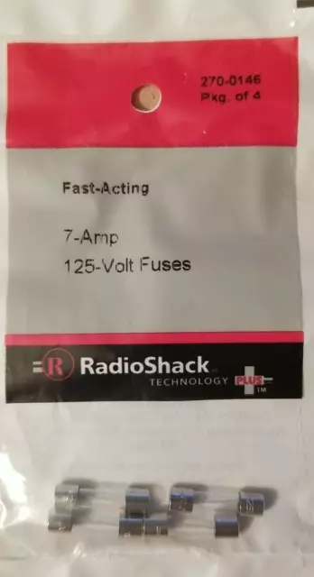 RadioShack 7 Amp 125 Volt Fast-Acting Fuses 270-0146