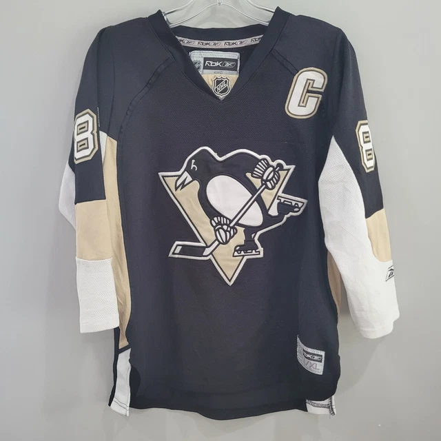 Vtg #87 SIDNEY CROSBY Pittsburgh Penguins NHL RBK CCM Jersey XL – XL3  VINTAGE CLOTHING