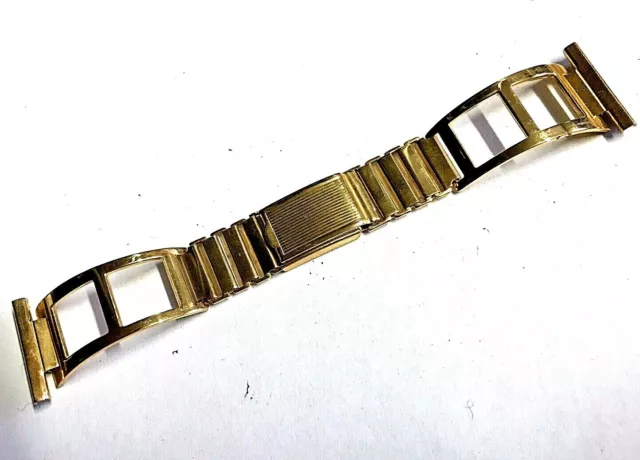 22 MM Bracelet P or gold plated air racer strap nautic band racing 70s