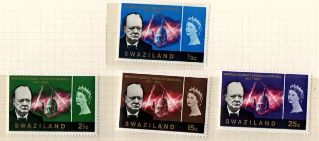 Winston Churchill Worldwide Stamps Swaziland 1966-1-24 Mint