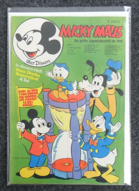Micky Maus Nr. 1 (5. Jan. 1974) - Mit Beilage - Disney - Ehapa Verlag - Z. 2