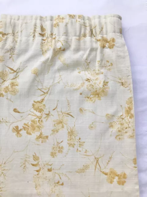 Lovely, Simple Curtains With Neutral Floral Print (24 x 36) [Up to 2 Available]