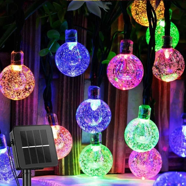 60 LED Solar String Lights Patio Party Yard Garden Wedding Waterproof Outdoor