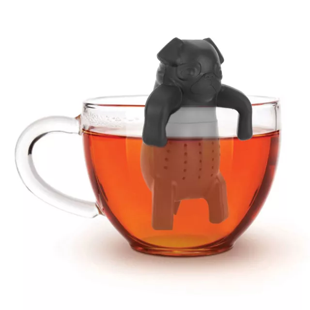 Cartoon Dog Silicone Loose Tea Strainer Infuser Filter Gadget Tea Accessory H GS