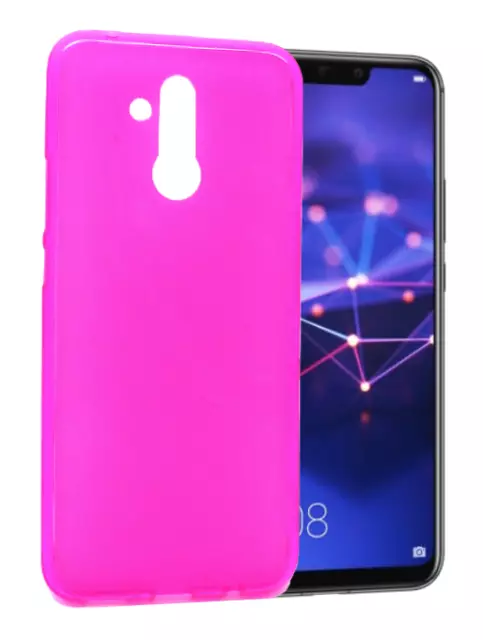 Funda Huawei Mate 20 Lite (4G) Carcasa Gel TPU Silicona PTG + Protector Rosa