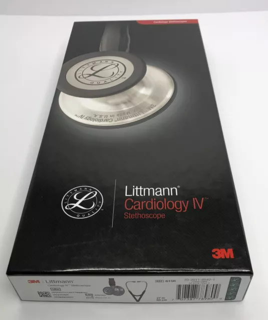 3M Littmann Stethoscope, Cardiology IV Plum Tube 27” inch 6156 Free Ship New