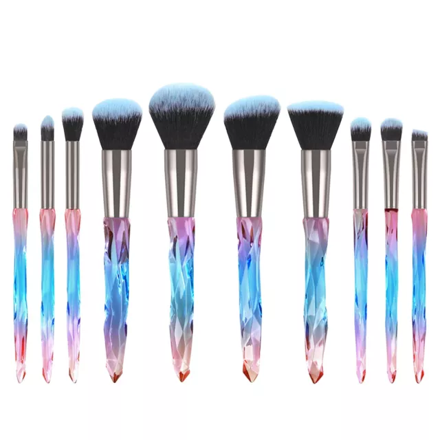 10pcs Makeup Brushes Cosmetic Eyebrow Blush Foundation Powder Kit Set PRO Beauty