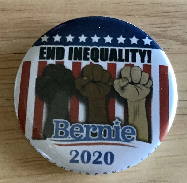 End Inequality! 2020 Bernie Sanders Button